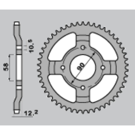 CHT rear sprocket 273 50 (271-50) (JTR271.50)