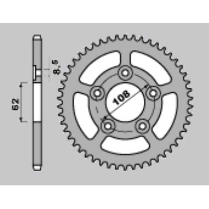 CHT rear sprocket 714 39 APRILIA RS 125 93-05 (701-39) (JTR701.390