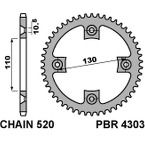 PBR galinė žvaigždė 4303 39...