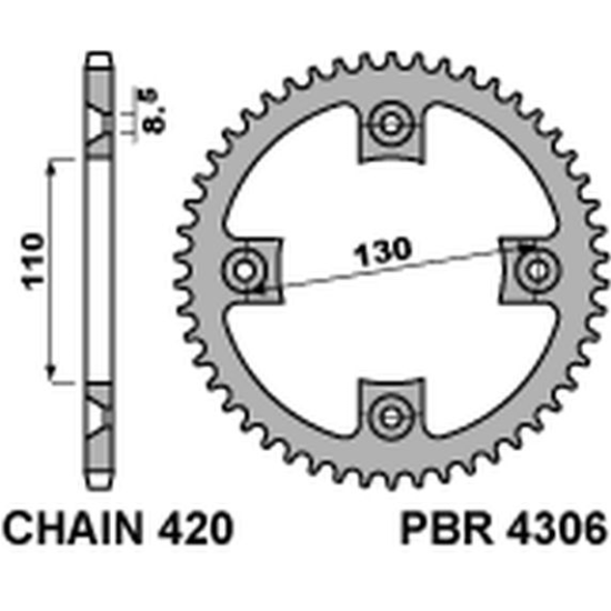 PBR galinė žvaigždė 4306 55...