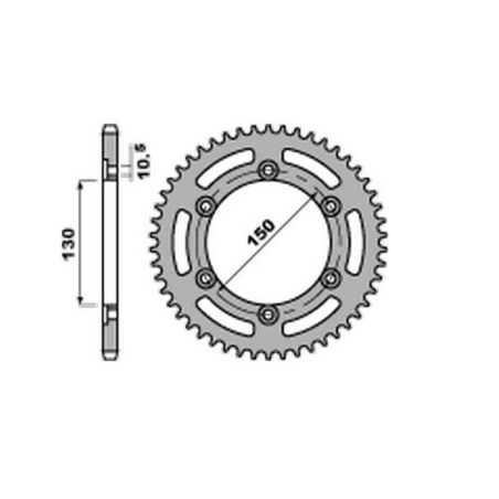 JR rear sprocket 236 43 HONDA SLR 650 97-01 (JTR245/3.43) (pitch 520)