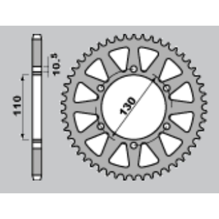 JR rear sprocket 504 38 KAWASAKI ZR 550 ZEPHYR '91-'00