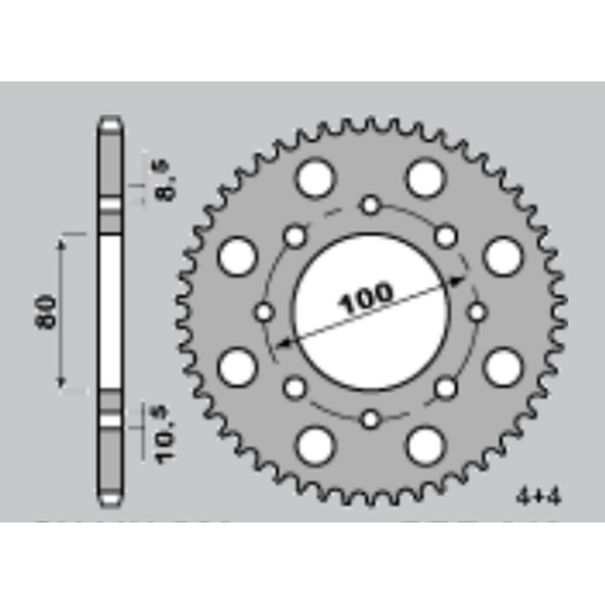 JR rear sprocket 819 37 SUZUKI GN 250 '82-'99, GZ 250 MARAUDER '00-'10, RG 250 GAMMA '85-'88, TU 250X '97-'19