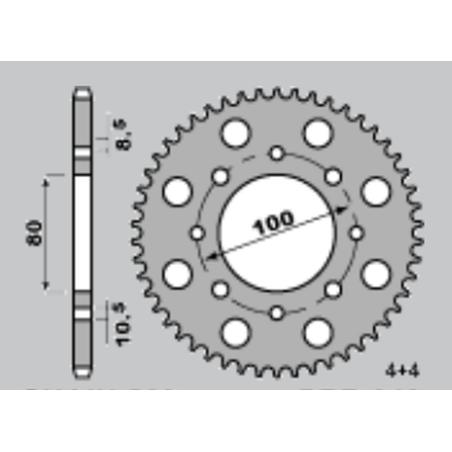 JR rear sprocket 819 37 SUZUKI GN 250 '82-'99, GZ 250 MARAUDER '00-'10, RG 250 GAMMA '85-'88, TU 250X '97-'19