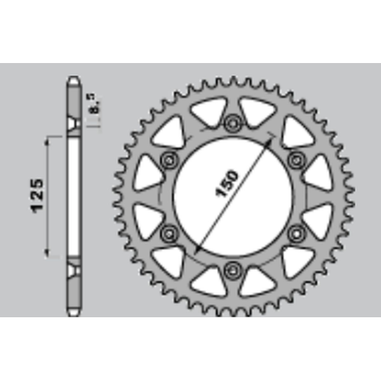 JR rear sprocket 899 38