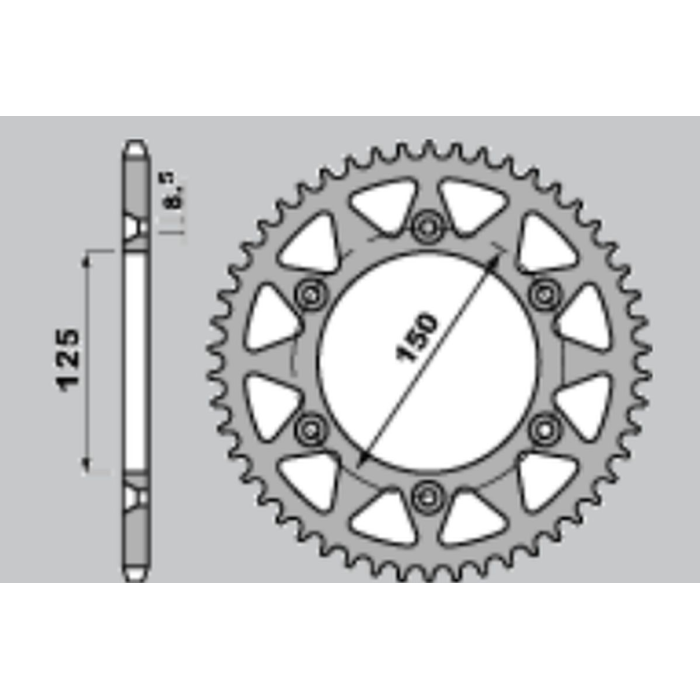 JR rear sprocket 899 38