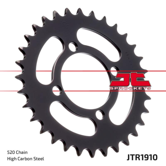 JT rear sprocket 4394 32 AEON 125/180/190/220 '00-'09, YAMAHA YFA BREEZE '89-'04, YFM 125 GRIZZLY '04-'12 (JTR1910.32) (step