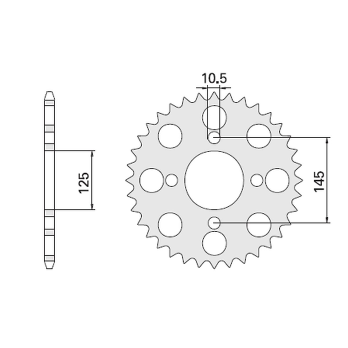 CHT rear sprocket 857 41 YAMAHA (857-41) (JTR857.41) YAMAHA XT 600 '85-94, XT 600Z TENERE 87-89