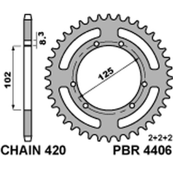 PBR galinė žvaigždė 4406 53...