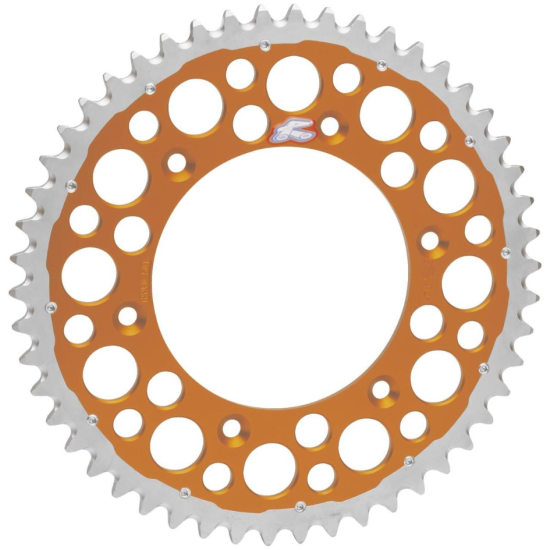 RENTHAL rear sprocket TWINRING 899 48 (steel-aluminum) color orange KTM/ HUSQVARNA/ HUSABERG (JTR897,48) (89948)