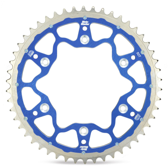 MOTO-MASTER rear sprocket DUAL RING (steel-aluminum) 270 50 (27050) color blue YAMAHA YZ/YZF '99-'18 WRF '01-'18 (JTR2