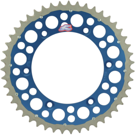 RENTHAL galinė žvaigždė TWINRING 270 49 (plieninė-aliumininė) spalva mėlyna YAMAHA YZ/YZF/WR (JTR251,49) (27049)