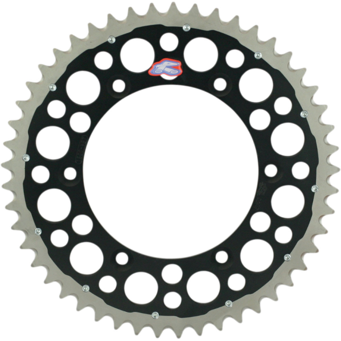 RENTHAL rear sprocket TWINRING 808 49 (steel-aluminum) color black SUZUKI RM/RMZ (JTR808.49) (80849)