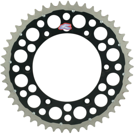 RENTHAL galinė žvaigždė TWINRING 808 49 (plieninė-aliumininė) spalva juoda SUZUKI RM/RMZ (JTR808.49) (80849)
