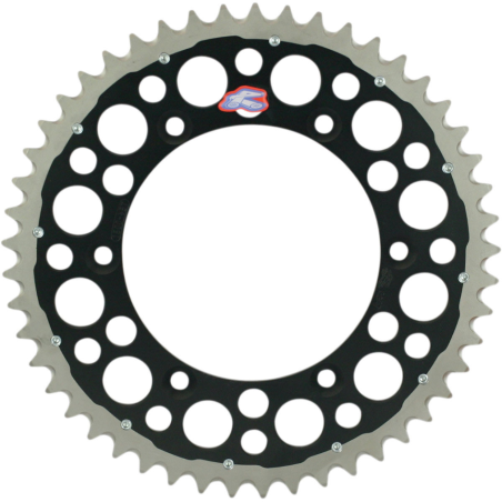 RENTHAL galinė žvaigždė TWINRING 808 50 (plieninė-aliumininė) spalva juoda SUZUKI RM/RMZ (JTR808.50) (80850)