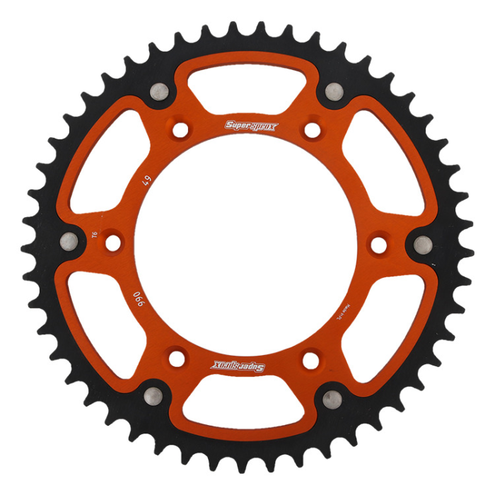 SUPERSPROX rear sprocket 899 53 STEALTH (steel-aluminum) KTM SX/EXC/EXCF/SXF, HUSQVARNA TE/TC/FE/TC '16- (JTR897.53) black