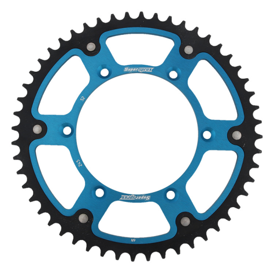 SUPERSPROX rear sprocket 270 52 STEALTH (steel-aluminum) YAMAHA YZ/YZF '99-'18 (JTR251.52) (JTR245/2.52) color blue