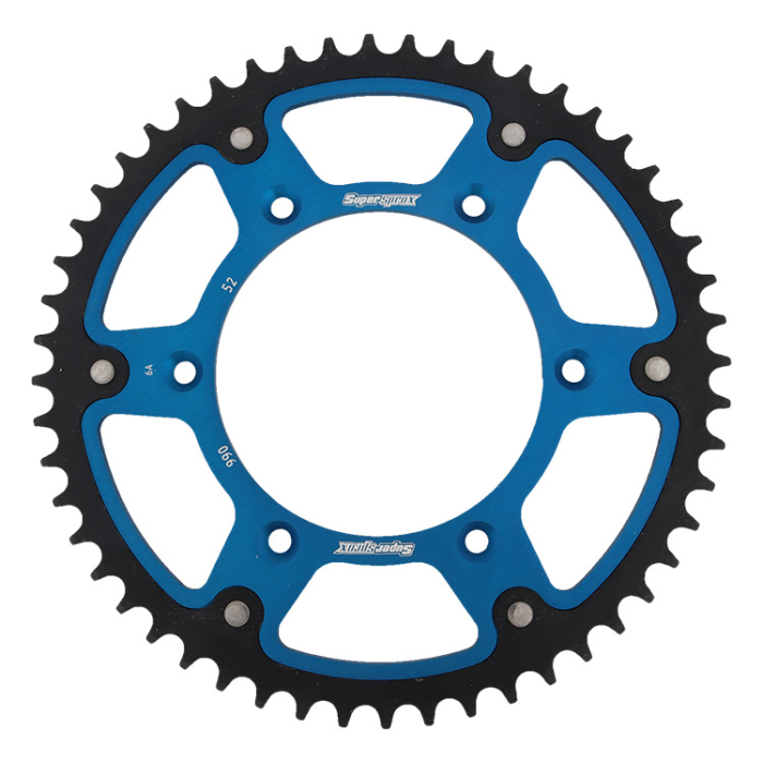 SUPERSPROX rear sprocket 899 52 STEALTH (steel-aluminum) KTM SX/EXC/EXCF/SXF, HUSQVARNA TE/TC/FE/TC '16- (JTR897.52) black