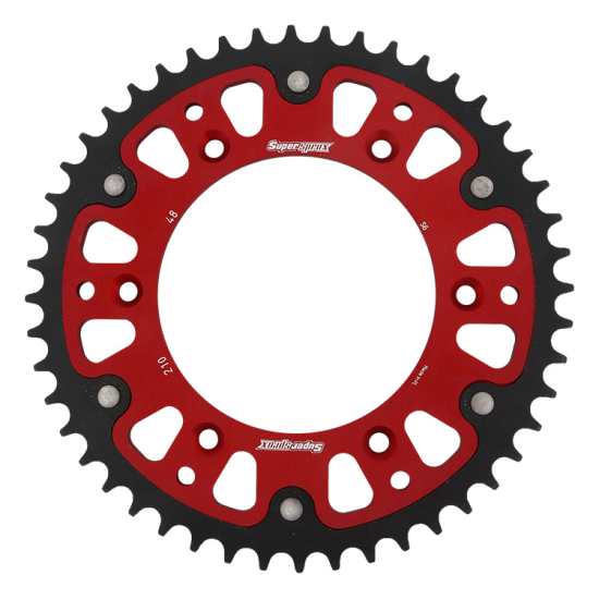 SUPERSPROX rear sprocket 289 48 STEALTH (steel-aluminum) HONDA CR/CRF '83-'22, BETA RR 250/300 '13-'22 (JTR210.48) color