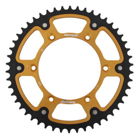 SUPERSPROX rear sprocket 808 50 STEALTH (steel-aluminum) SUZUKI RM/RMZ (JTR808.50) color gold