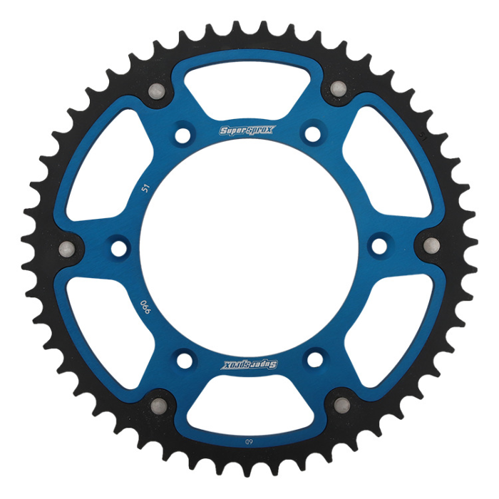 SUPERSPROX rear sprocket 899 51 STEALTH (steel-aluminum) KTM SX/EXC/EXCF/SXF, HUSQVARNA TE/TC/FE/TC '16- (JTR897.51) black