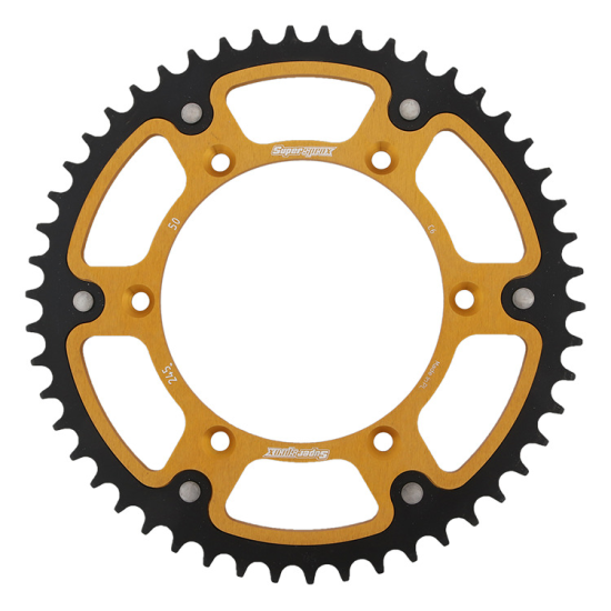 SUPERSPROX rear sprocket 270 50 STEALTH (steel-aluminum) YAMAHA YZ/YZF '99-'18 (JTR251.50) (JTR245/2.50) color gold
