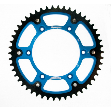 SUPERSPROX galinė žvaigždė 270 49 STEALTH (plieninė-aliumininė) YAMAHA YZ/YZF '99-'18 spalva mėlyna