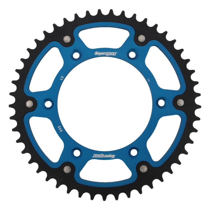 SUPERSPROX rear sprocket 899 49 STEALTH (steel-aluminum) KTM SX/EXC/EXCF/SXF, HUSQVARNA TE/TC/FE/TC '16- (JTR897.49) black