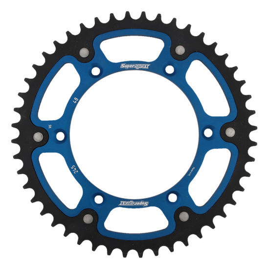 SUPERSPROX rear sprocket 270 48 STEALTH (steel-aluminum) YAMAHA YZ/YZF '99-'18 (JTR251.48) (JTR245/2.48) color blue