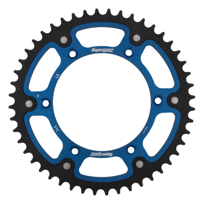 SUPERSPROX rear sprocket 270 48 STEALTH (steel-aluminum) YAMAHA YZ/YZF '99-'18 (JTR251.48) (JTR245/2.48) color blue