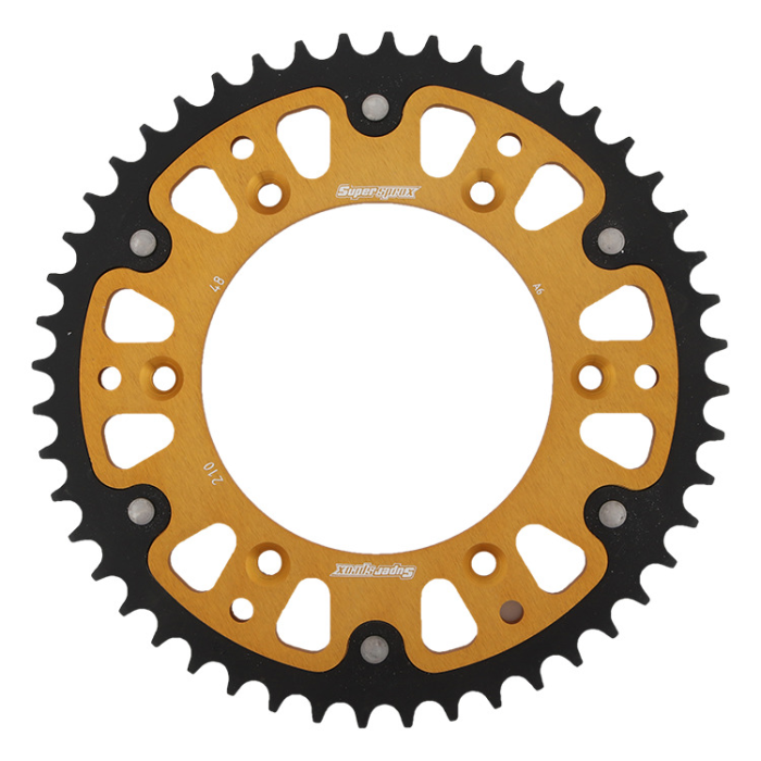 SUPERSPROX rear sprocket 289 48 STEALTH (steel-aluminum) HONDA CR/CRF '83-'16 (JTR210.48) color gold