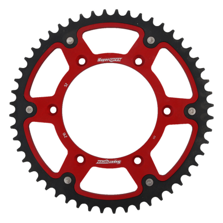 SUPERSPROX rear sprocket 289 52 STEALTH (steel-aluminum) HONDA CR/CRF '83-'16 (JTR210.52) color red