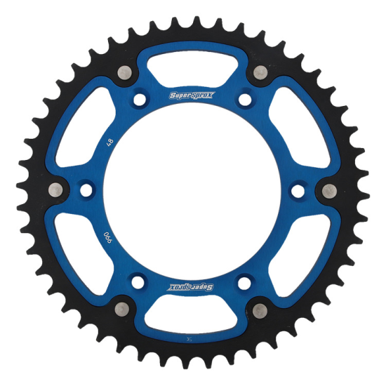 SUPERSPROX rear sprocket 899 48 STEALTH (steel-aluminum) KTM SX/EXC/EXCF/SXF, HUSQVARNA TE/TC/FE/TC '16- (JTR897.48) black