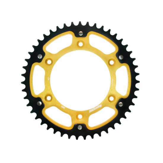 SUPERSPROX rear sprocket 899 47 STEALTH (steel-aluminum) KTM SX/EXC (JTR897.47) color gold