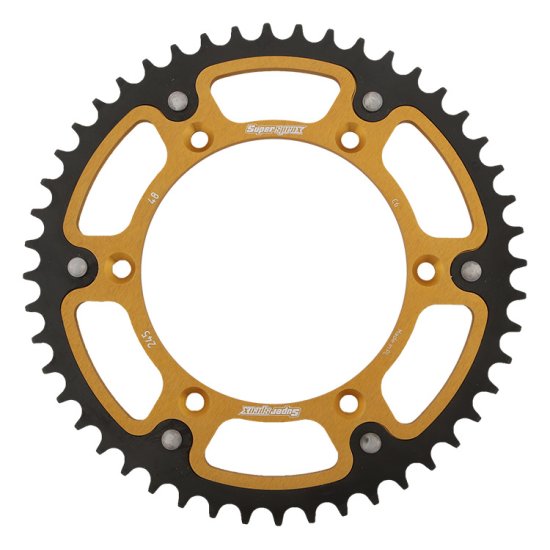 SUPERSPROX rear sprocket 270 48 STEALTH (steel-aluminum) YAMAHA YZ/YZF '99-'18 (JTR251.48) (JTR245/2.48) color gold