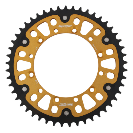 SUPERSPROX rear sprocket 489 49 STEALTH (steel-aluminum) KAWASAKI KX/KXF `84-18 (JTR460.49) color gold
