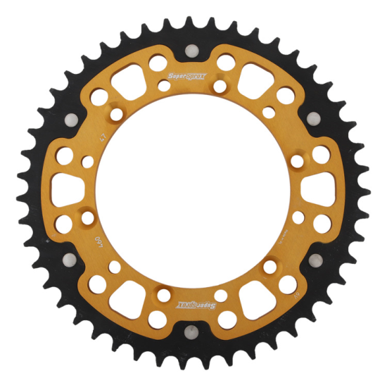 SUPERSPROX rear sprocket 489 48 STEALTH (steel-aluminum) KAWASAKI KX/KXF `84-18 (JTR460.48) color gold