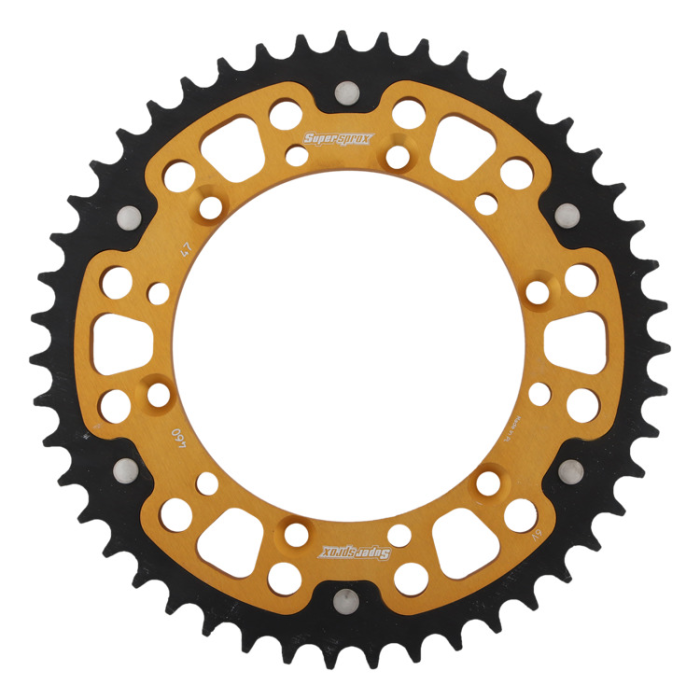 SUPERSPROX rear sprocket 489 48 STEALTH (steel-aluminum) KAWASAKI KX/KXF `84-18 (JTR460.48) color gold