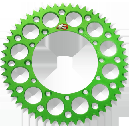 RENTHAL rear sprocket ULTRALIGHT 489 49 aluminum color green KAWASAKI KX/KXF (JTR460,49) (48949)
