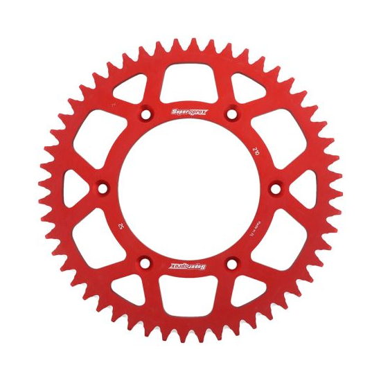 SUPERSPROX rear sprocket aluminum 7075-T6 289 52 HONDA CR/CRF '83-'16 (JTR210.52) color red