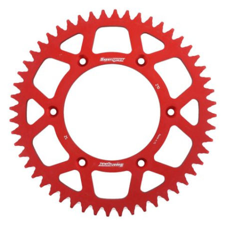 SUPERSPROX rear sprocket aluminum 7075-T6 289 52 HONDA CR/CRF '83-'16 (JTR210.52) color red