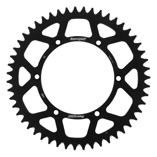 SUPERSPROX rear sprocket aluminum 7075-T6 489 51 KAWASAKI KX/KXF 84-18 (JTR460.51) color black