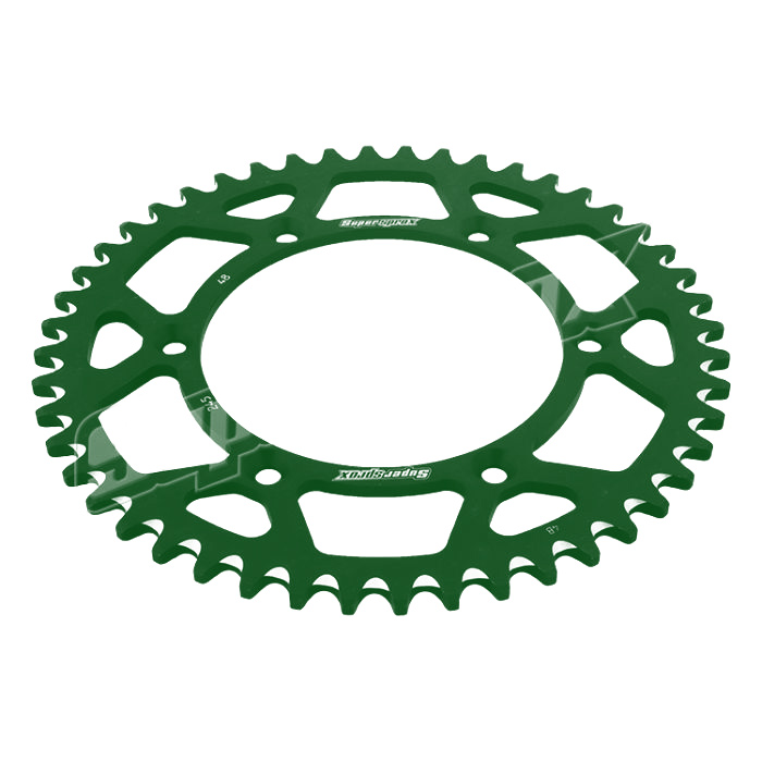 SUPERSPROX rear sprocket aluminum 7075-T6 489 49 KAWASAKI KX/KXF 84-18 (JTR460.49) color green