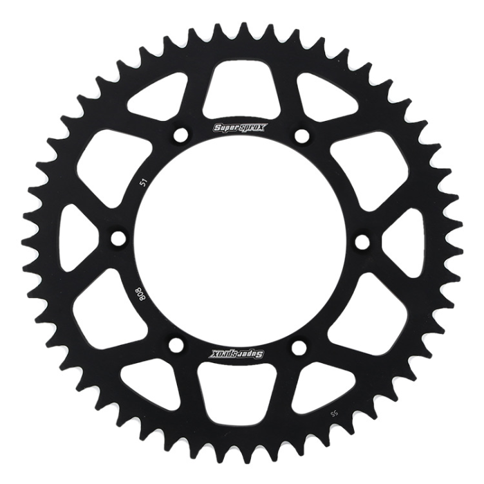 SUPERSPROX rear sprocket aluminum 7075-T6 808 51 SUZUKI RM/RMZ (JTR808.51) color black