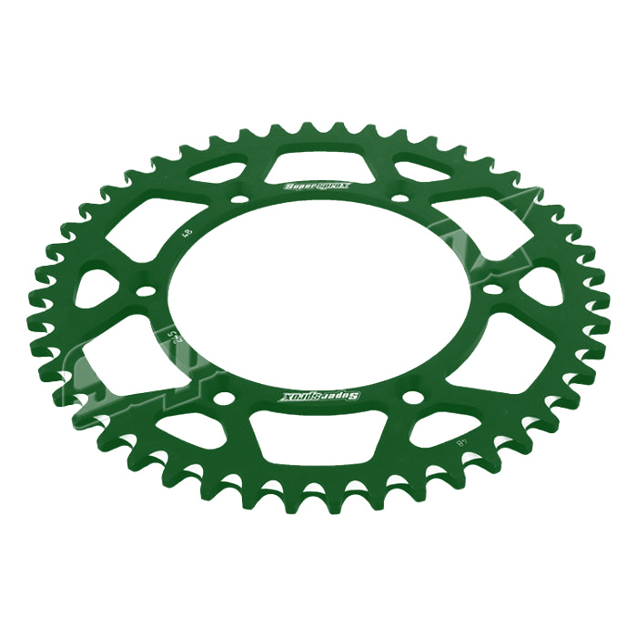 SUPERSPROX rear sprocket aluminum 7075-T6 489 51 KAWASAKI KX/KXF 84-18 (JTR460.51) color green