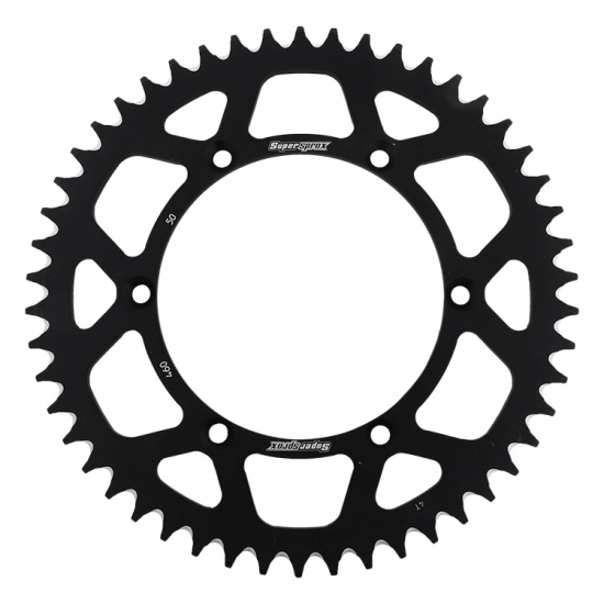 SUPERSPROX rear sprocket aluminum 7075-T6 489 50 KAWASAKI KX/KXF 84-18 (JTR460.50) color black