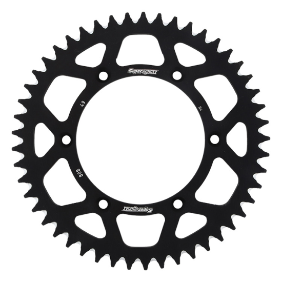 SUPERSPROX rear sprocket aluminum 7075-T6 808 49 SUZUKI RM/RMZ (JTR808.49) color black