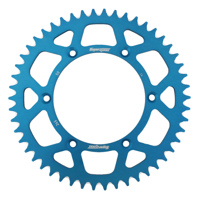 SUPERSPROX rear sprocket aluminum 7075-T6 270 50 YAMAHA YZ/YZF '99-'18 (JTR251.50) (JTR245/2.50) color blue