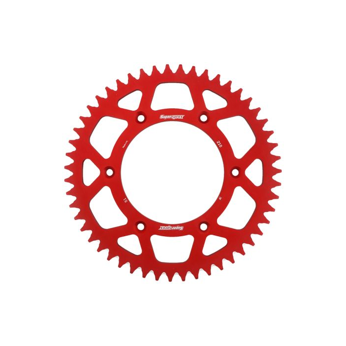 SUPERSPROX rear sprocket aluminum 7075-T6 289 51 HONDA CR/CRF '83-'16 (JTR210.51) color red