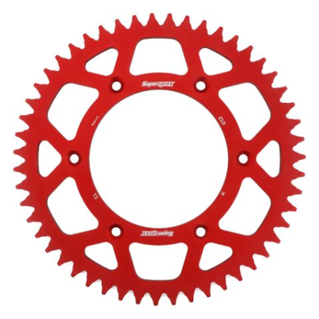 SUPERSPROX rear sprocket aluminum 7075-T6 289 51 HONDA CR/CRF '83-'16 (JTR210.51) color red